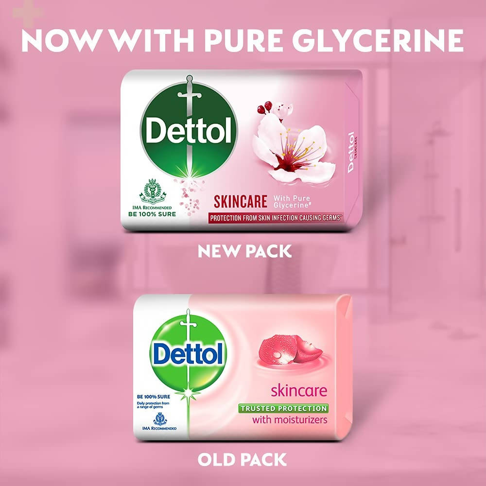 Dettol Skincare Moisturizing Bathing Soap Bar With Glycerine