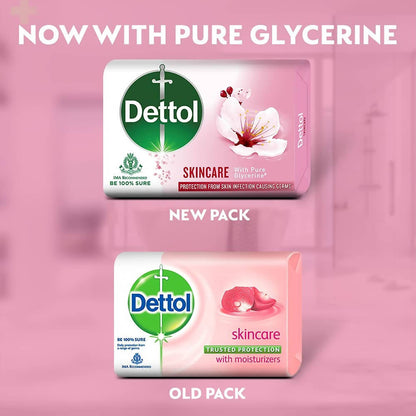 Dettol Skincare Moisturizing Bathing Soap Bar With Glycerine