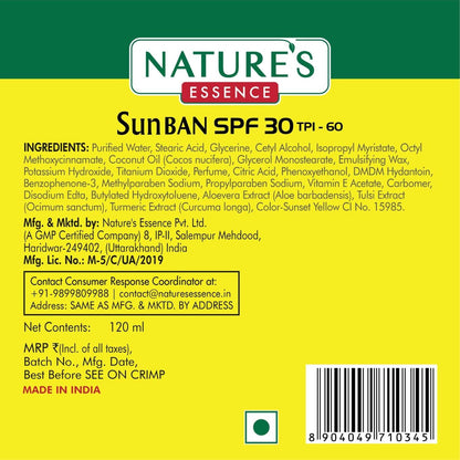 Nature?????? Essence SunBan SPF 30 Sunscreen Lotion