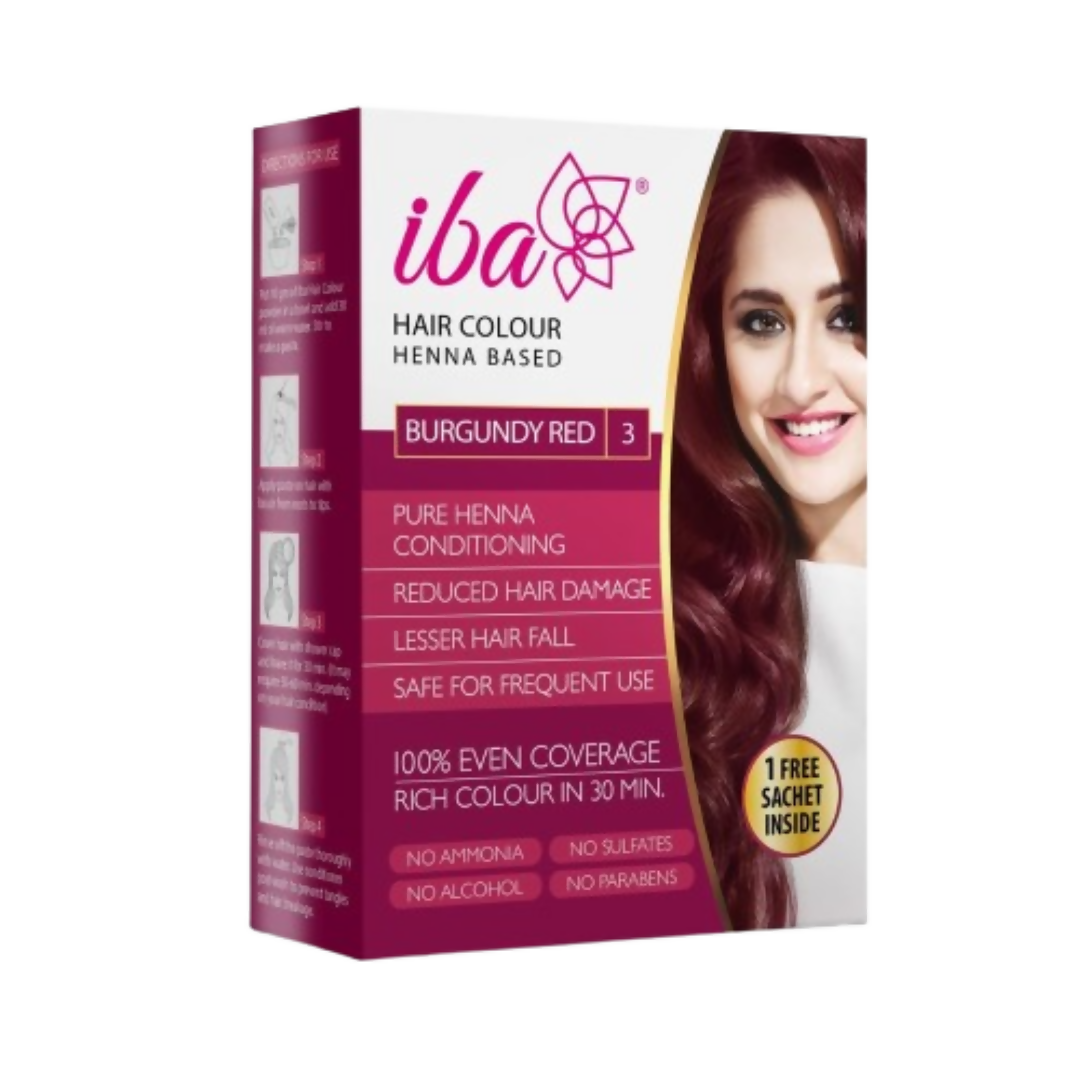 Iba Hair Color - Burgundy Red