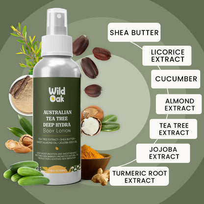 Wild Oak Shea Butter & Australian Tea Tree Body Lotion