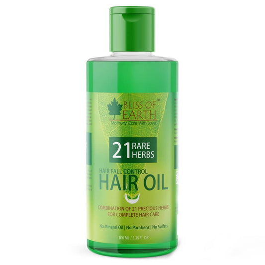 Bliss of Earth 21 Herbs Hair Fall Control Hair Oil - buy in USA, Australia, Canada