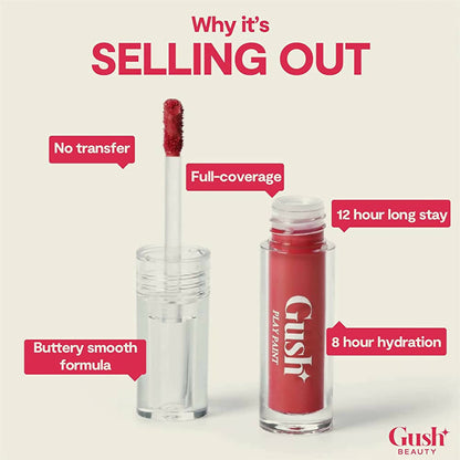 Gush Beauty Play Paint Airy Fluid Lipstick - Mauve Nude