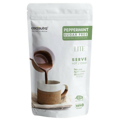 Cocosutra Lite - Peppermint Sugar Free Drinking Chocolate Mix - BUDNE