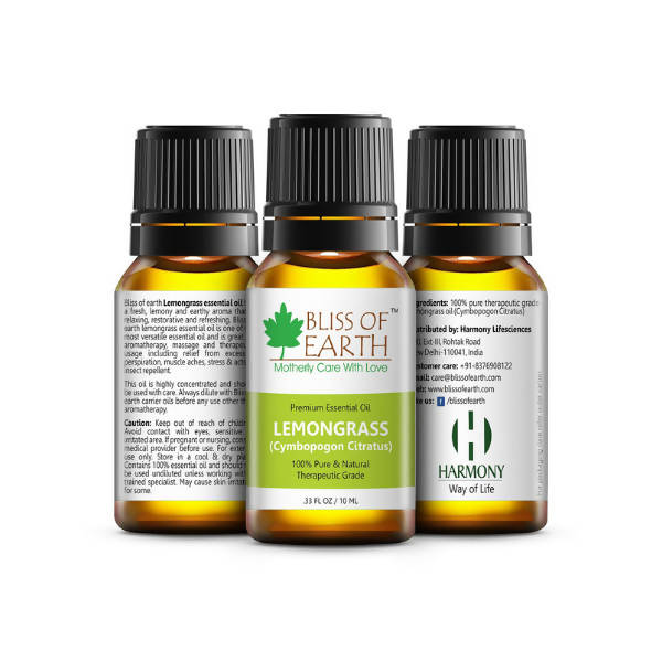 Bliss of Earth Premium Essential Oil Lemongrass