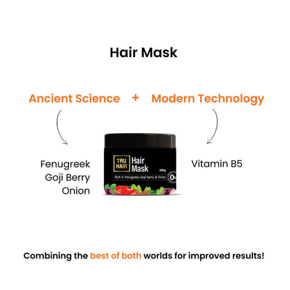 Tru Hair & Skin Fenugreek, Goji Berry & Onion Hair Mask