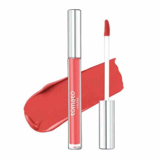 FLiCKA Tomato Liquid Lipstick - Coral - Shade 07 - BUDNE