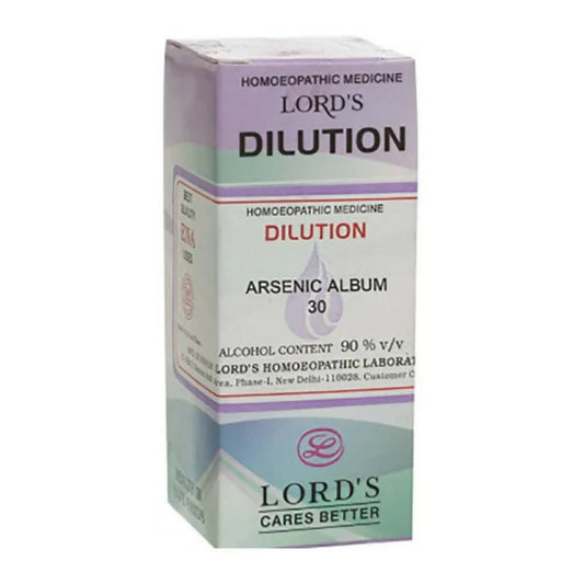 Lord's Homeopathy Arsenic Album Dilution - BUDEN
