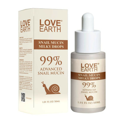 Love Earth Snail Mucin Milky Drops Face Serum