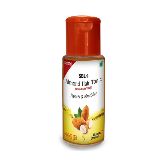 SBL Homeopathy Almond Hair Tonic Fortified With Thuja Oil - BUDNEN