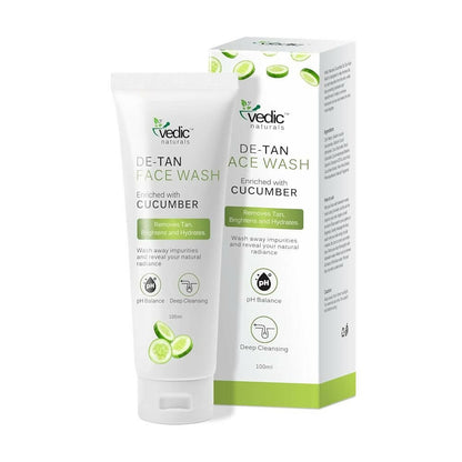 Vedic Naturals Cucumber De Tan Face Wash