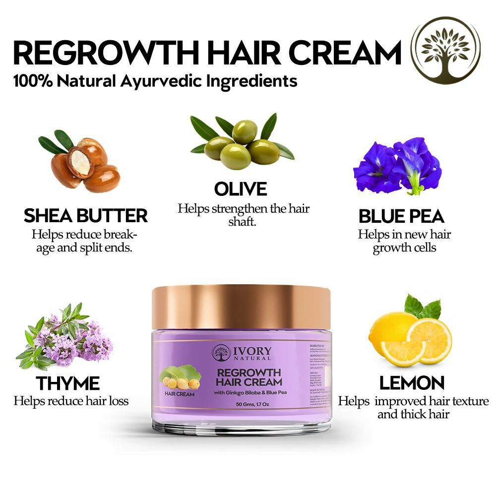 Ivory Natural Hair Growth Cream For Stronger, Healthier Hair