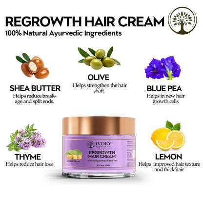 Ivory Natural Hair Growth Cream For Stronger, Healthier Hair