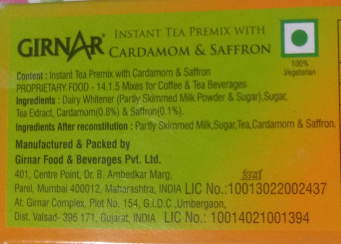 Girnar Cardamom - Saffron Chai