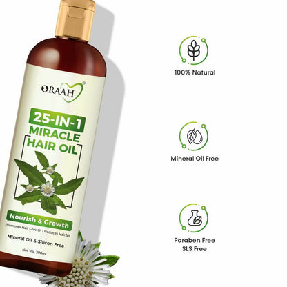 Oraah Hair Care Combo (Miracle Hair Oil + Hair Mask)