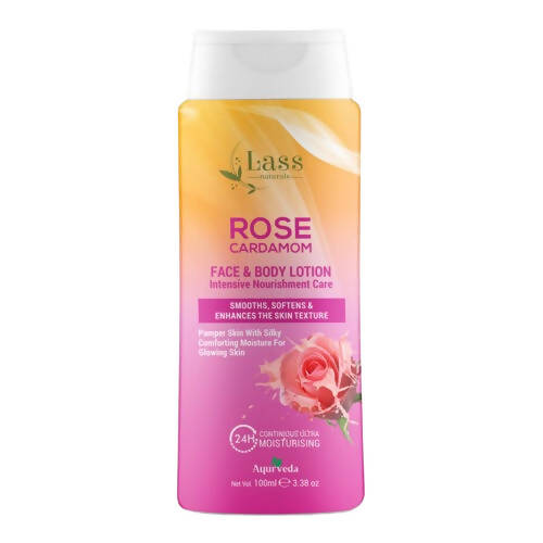 Lass Naturals Rose Cardamom Face & Body Lotion - BUDNE