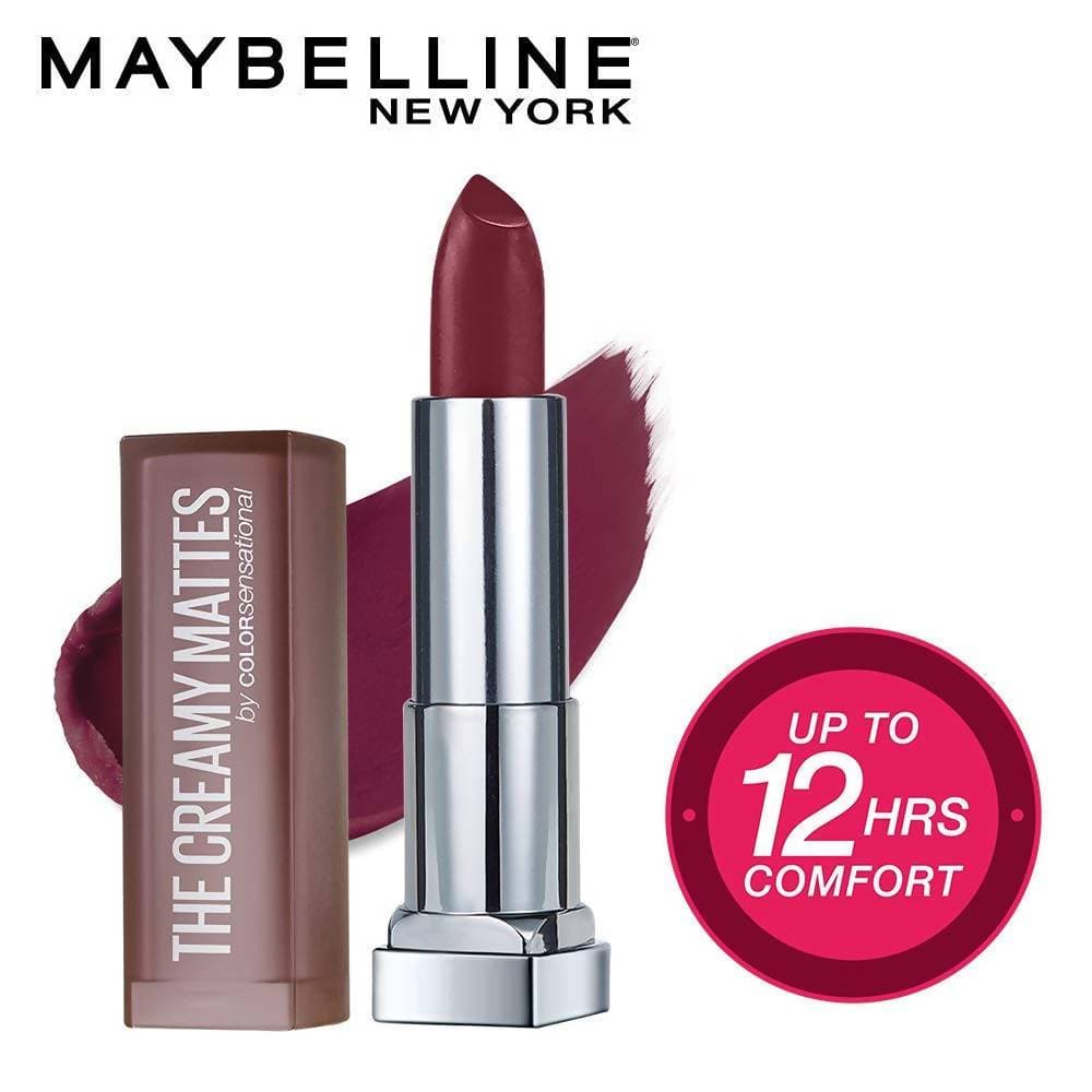 Maybelline New York Color Sensational Creamy Matte Lipstick / 696 Burgundy Blush