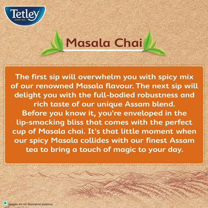 Tetley Masala Chai With Natural Flavour Black Tea Bags