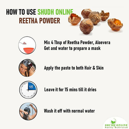 Shudh Online Organic Aritha-Reetha Powder