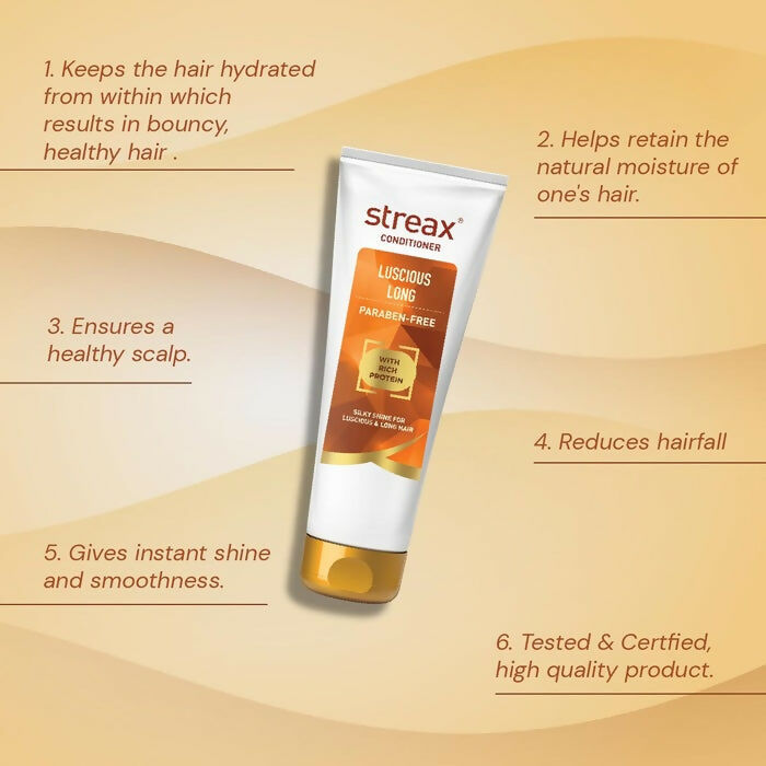 Streax Luscious Long Conditioner with Rich Protein for Reduces Hairfall