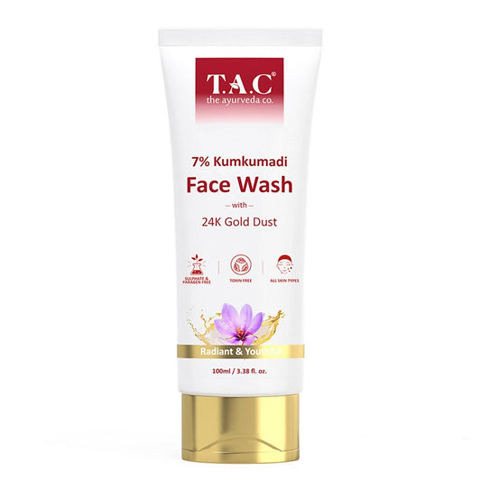 TAC - The Ayurveda Co. 7% Kumkumadi Face Wash for Glowing Skin - BUDNE