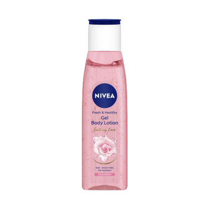 Nivea Fresh & Healthy Rose Water Gel Body Lotion Non Sticky Feel - BUDNEN