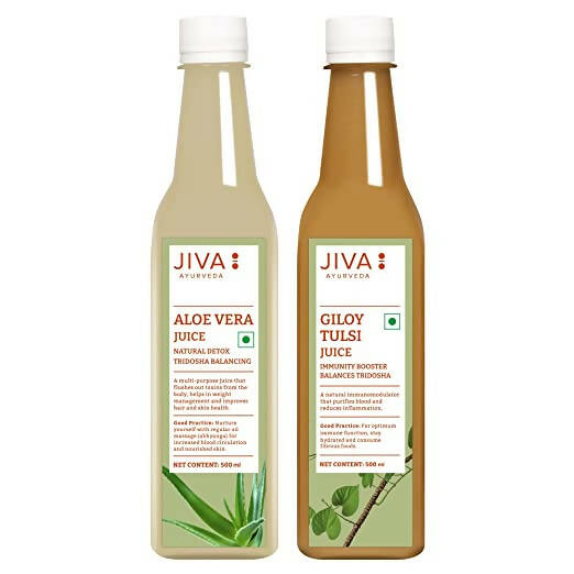 Jiva Ayurveda Aloe Vera Juice and Giloy Juice Combo -  usa australia canada 