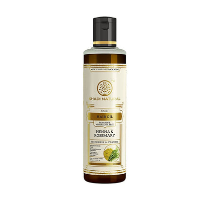 Khadi Natural Rosemary & Henna Hair Oil Paraben and Mineral Oil Free