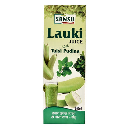 Sansu Lauki (Bottle Gourd) Juice with Tulsi Pudina