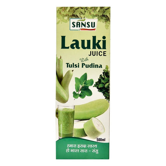 Sansu Lauki (Bottle Gourd) Juice with Tulsi Pudina