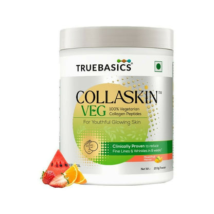 TrueBasics Collaskin Mixed Fruit Flavour 100% Vegetarian Collagen Peptides