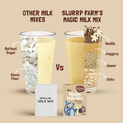 Slurrp Farm Vanilla Magic Milk Mix Sweetened with Jaggery Powder