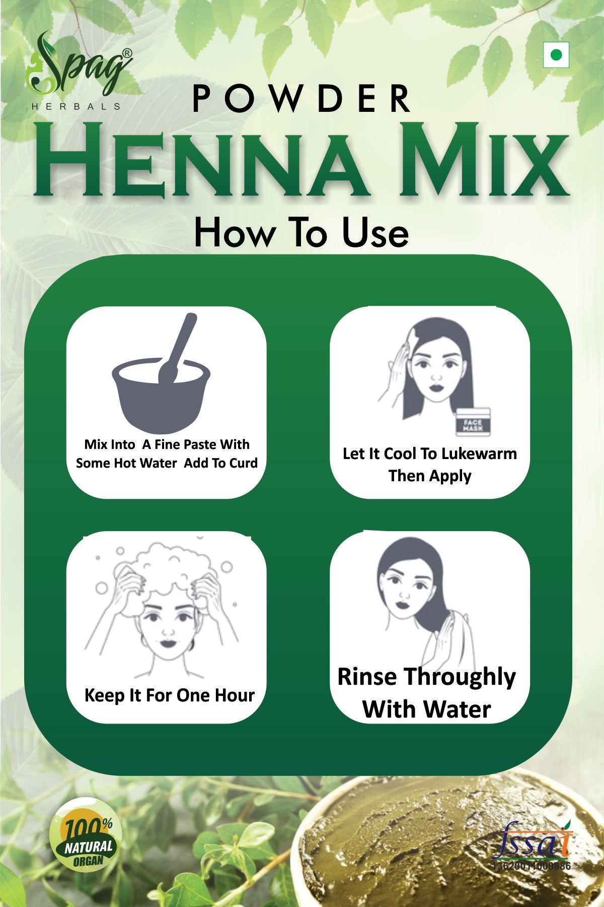 Spag Herbals Premium Henna Mix Powder