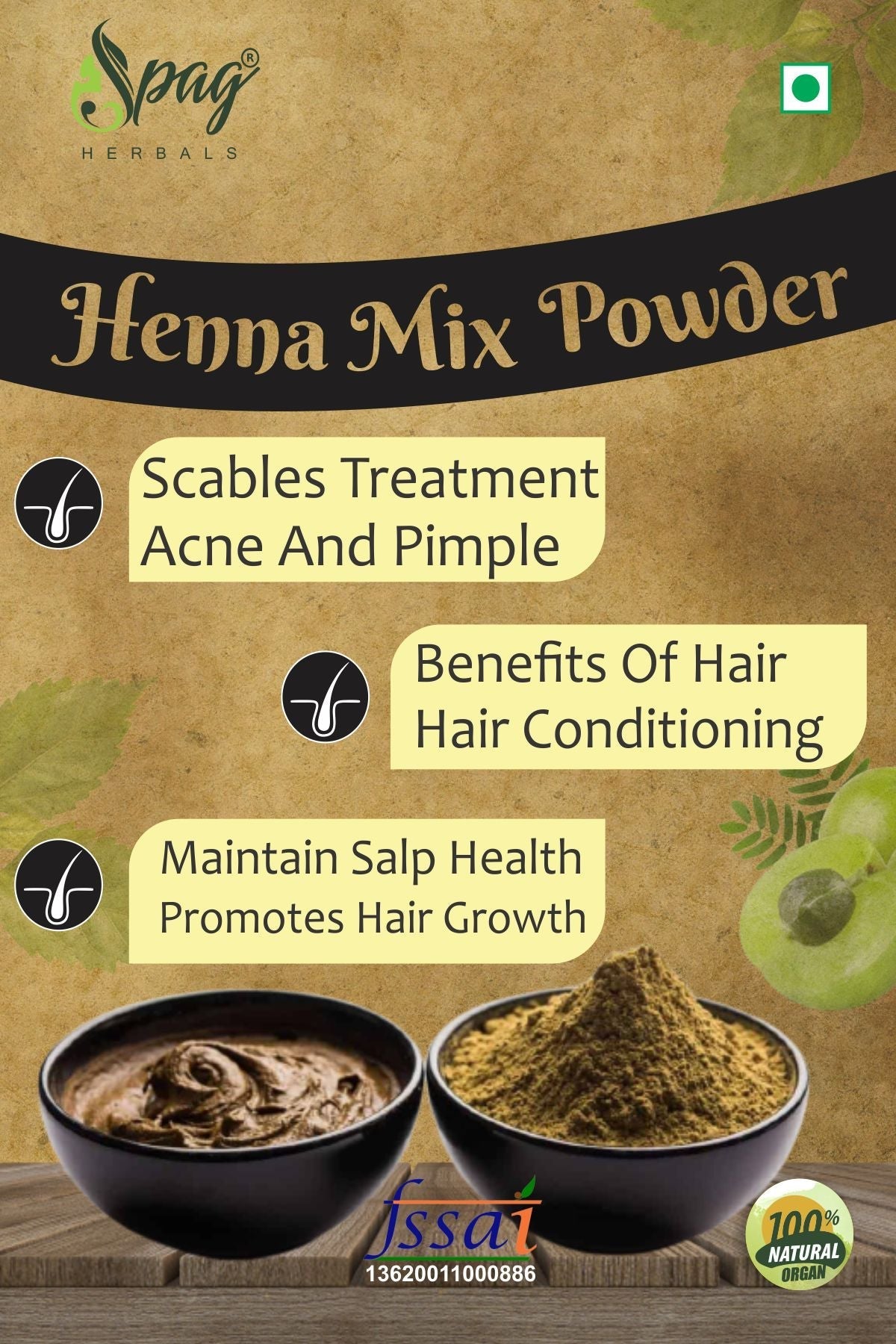 Spag Herbals Premium Henna Powder