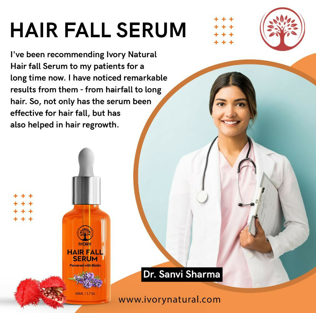 Ivory Natural Hair Fall Serum For Hair Fall & Soothes Scalp, For Men & Women