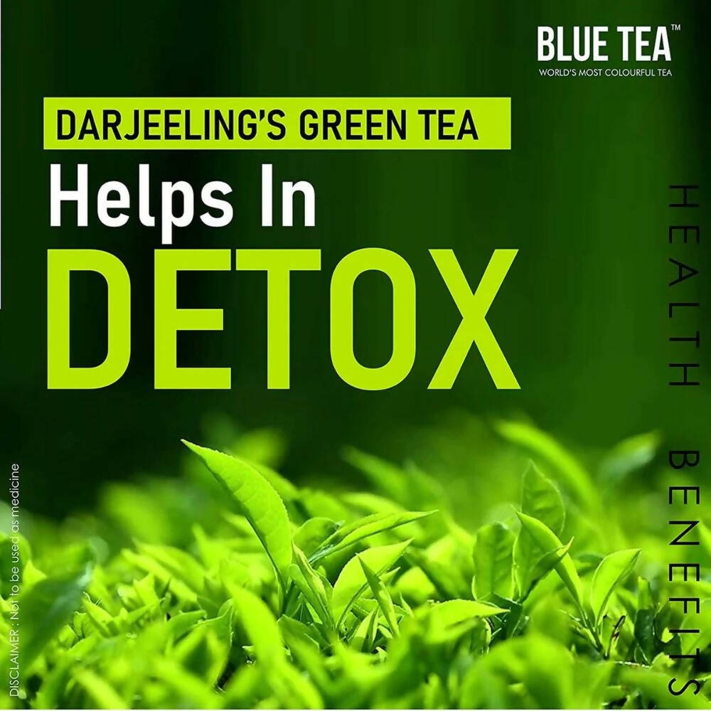 Blue Tea Organic Mint Green Tea with Shankhpushpi