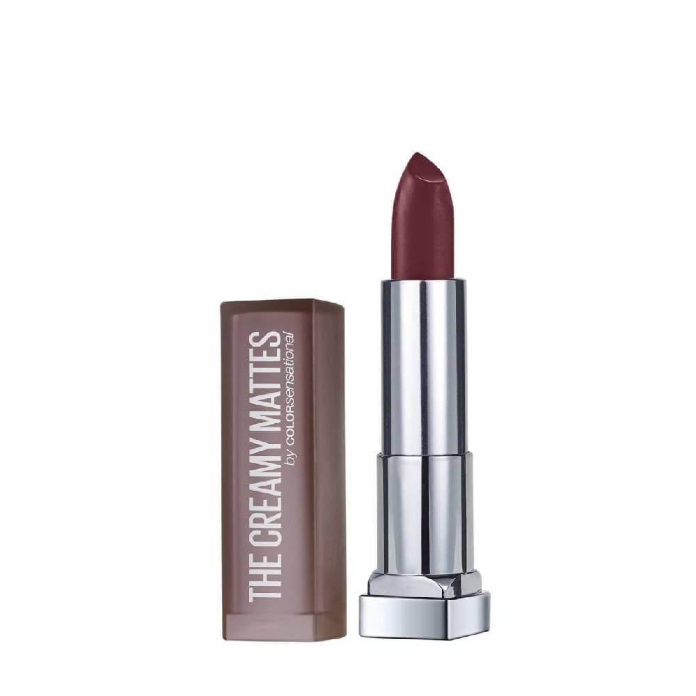 Maybelline New York Color Sensational Creamy Matte Lipstick / 696 Burgundy Blush - BUDNE