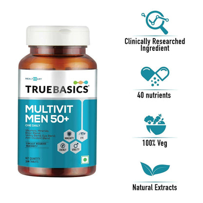 TrueBasics Multivit Men 50+ One Daily Tablets