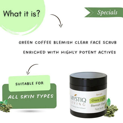 Mystiq Living Specials Green Coffee Face Scrub