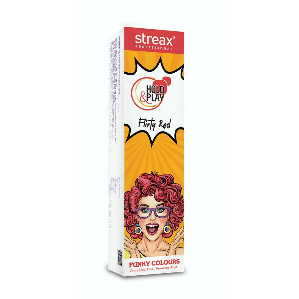 Streax Professional Hold & Play Funky Colours - Flirty Red - BUDNE