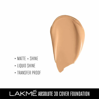 Lakme Absolute 3D Cover Foundation - Warm Beige