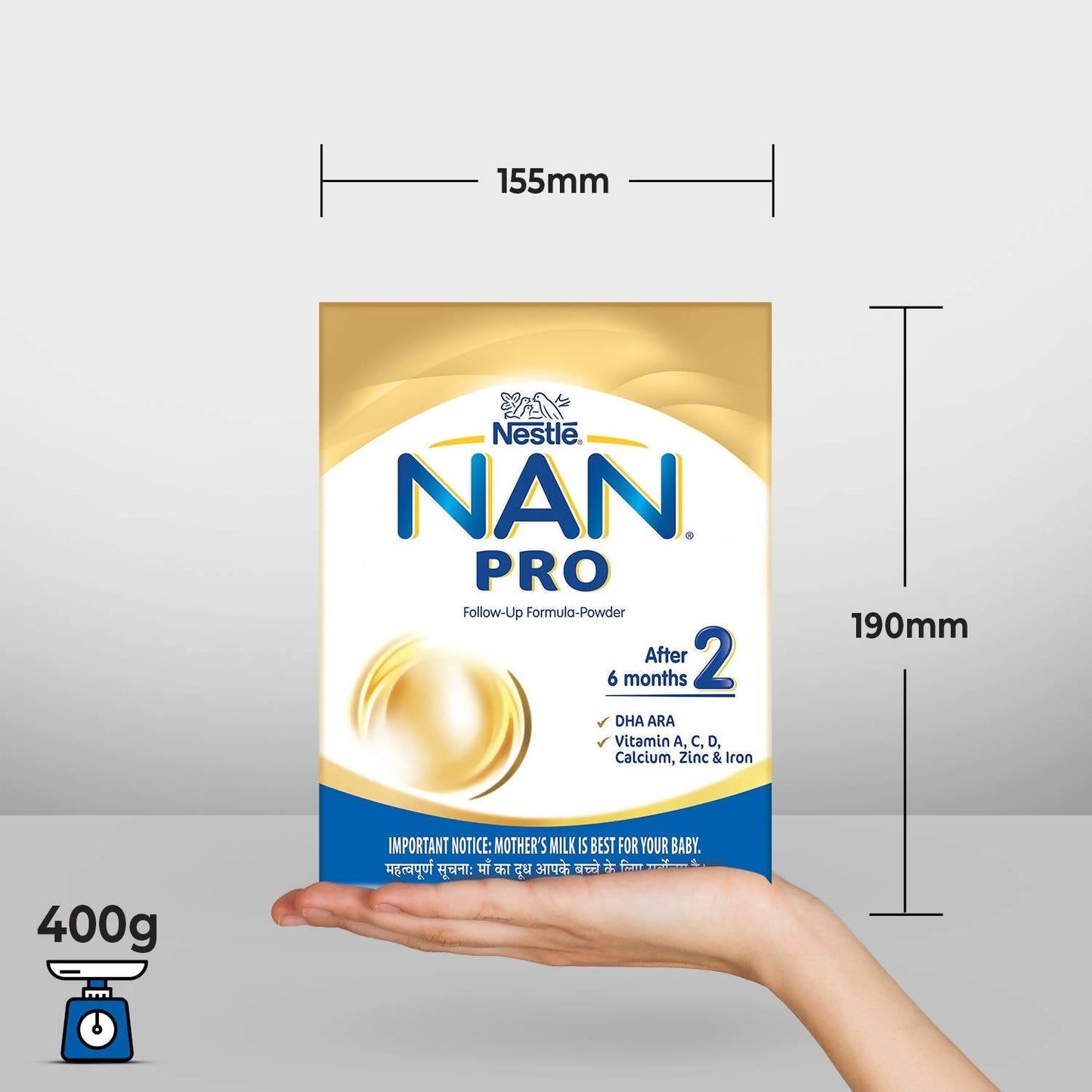 Nestle Nan Pro 2 Follow-Up Formula Powder After 6 Months Stage 2 For Infants