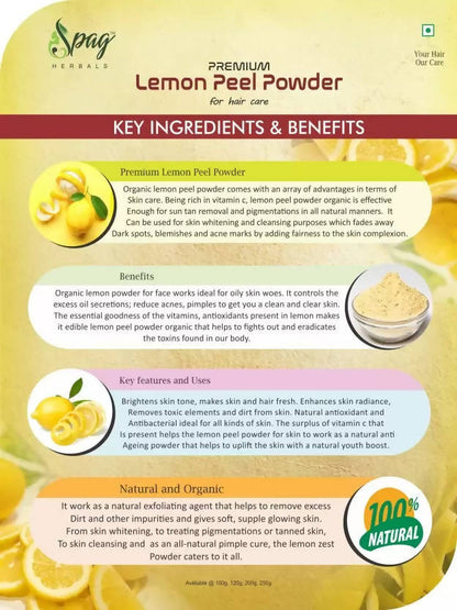 Spag Herbals Premium Lemon Peel Powder