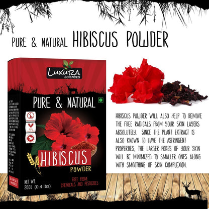 Luxura Sciences Hibiscus Powder For Hair Improvement