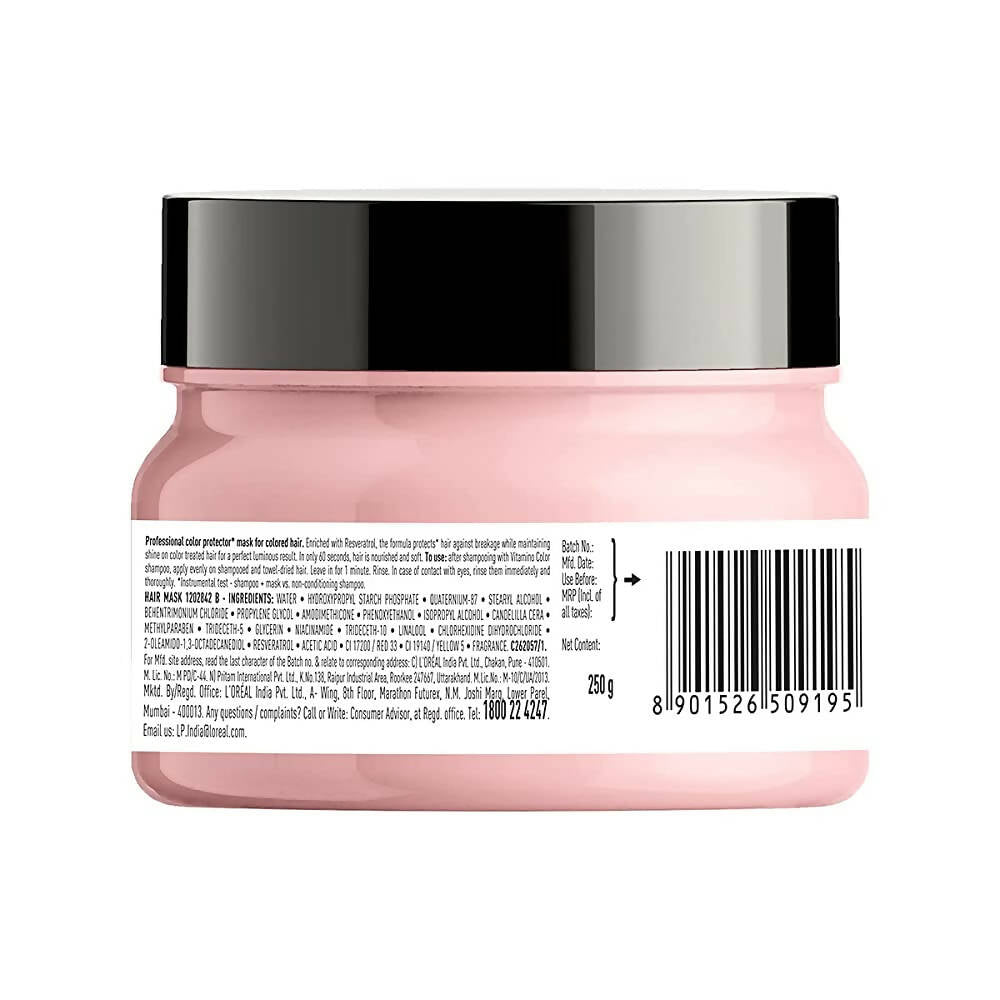 L'Oreal Paris Vitamino Color Hair Mask With Resveratrol For Color-Treated Hair, Serie Expert