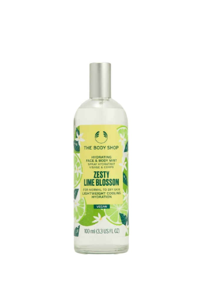 The Body Shop Zesty Lime Blossom Hydrating Face & Body Mist - usa canada australia