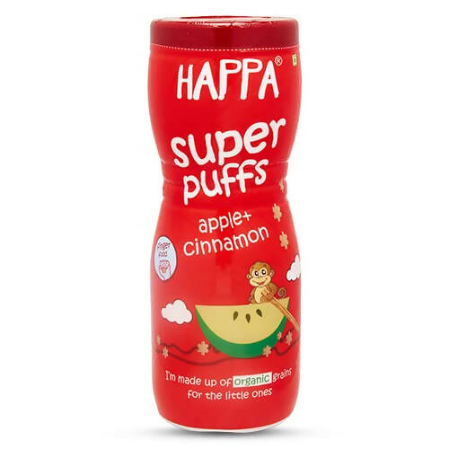 Happa Multigrain Apple & Cinnamon Melts Super Puffs (8 Months+) -  USA, Australia, Canada 