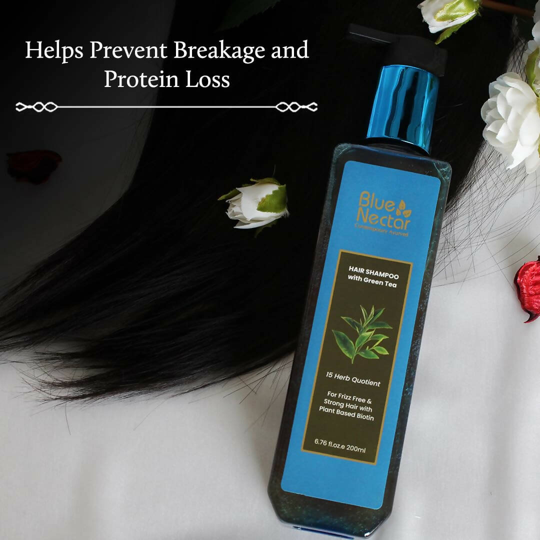 Blue Nectar Anti Frizz Hair Shampoo with Green Tea