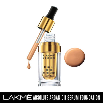 Lakme Absolute Argan Oil Serum Foundation with SPF 45 - Silk Golden