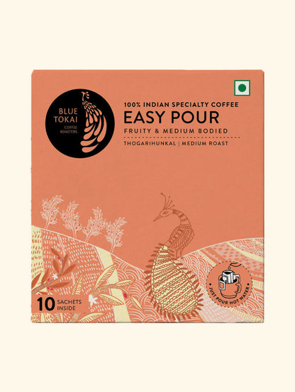 Blue Tokai Thogarihunkal Estate Medium Roast Easy Pour Sachets